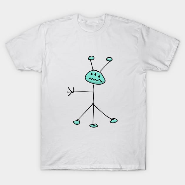 Extraterrestrial Alien UFO T-Shirt by Bumblebeast